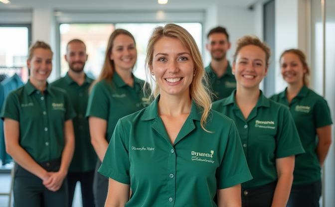 The Britannia Cleaners team at their London facility