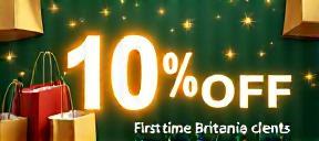 10% discount offer for first time Britannia clients